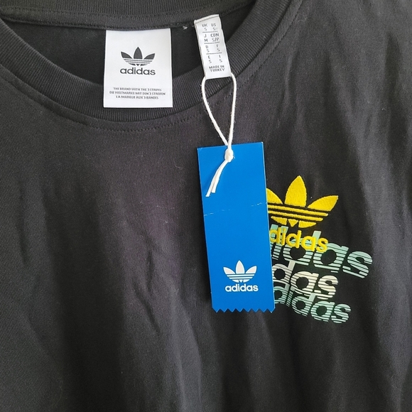 ADIDAS, Shattered Embroidered Mens T-Shirt, Black, Size Small,‎ NWT - Picture 6 of 7